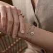 Kép 2/2 - Ania Haie aranyozott karkötő - B054-02G - Gold Pearl Pave