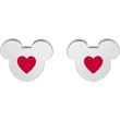 Kép 1/2 - Disney Mickey szíves fülbevaló - E600189NRL.CS