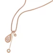 Kép 2/2 - Fossil női nyaklánc  - JF04153791 - Mosaic Teardrop Mother of Pearl
