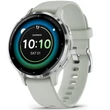 Kép 1/5 - Garmin Venu 3S zsálya, ezüst kerettel, szilikon szíjjal (ED) - 010-02785-01