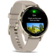 Kép 3/5 - Garmin Venu 3S francia szürke-krémarany, szilikon szíjjal (ED) - 010-02785-02