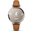 Kép 2/5 - Garmin Lily 2 Classic krémarany világosbarna bőr szíjjal (ED) - 010-02839-02