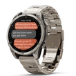 Kép 3/5 - Garmin Fenix 8 AMOLED Sapphire titanium fém szíjjal + grafitszürke szilikon szíjjal - 010-02904-40