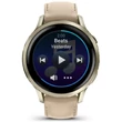 Kép 4/7 - Garmin Venu 4 – 41 mm, Lunar Gold, csontszínű szilikon- és homokszínű bőrszíjjal (ED XD) - 010-03013-03