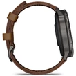 Kép 5/7 - Garmin Venu 4 – 45 mm, sötétszürke, fekete szilikon- és barna bőrszíjjal (ED XD) - 010-03014-03