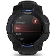 Kép 2/7 - Garmin Instinct 3, 50mm, AMOLED, fekete, kék/Fekete szilikon szíjjal (Limited edition) - 010-03020-03