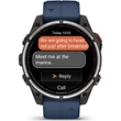 Kép 2/7 - Garmin Quatix 8 Pro – 47 mm, AMOLED, Sapphire Titanium, captain blue szilikon szíjjal (ED XD) - 010-03198-51