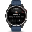 Kép 5/7 - Garmin Quatix 8 Pro – 47 mm, AMOLED, Sapphire Titanium, captain blue szilikon szíjjal (ED XD) - 010-03198-51