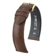 Kép 1/3 - Hirsch sötétbarna borjú bőr óraszíj  16mm - Camelgrain L - 01009015-1-16