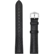 Kép 2/3 - Hirsch fekete borjú bőr óraszíj  22mm - Camelgrain L - 01009050-2-22