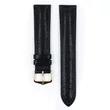 Kép 2/3 - Hirsch fekete borjú bőr óraszíj  8mm - Camelgrain M NQR - 01009150-1-08
