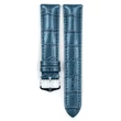 Kép 2/3 - Hirsch kék borjú bőr óraszíj  18mm - Duke Metallic M - 01027180-2-18
