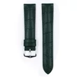 Kép 2/3 - Hirsch sötétzöld borjú bőr óraszíj  18mm - Duke L - 01028040-2-18