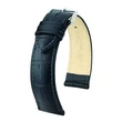 Kép 1/3 - Hirsch fekete borjú bőr óraszíj  18mm - Duke L NQR - 01028050NQ-2-18