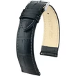 Kép 1/3 - Hirsch fekete borjú bőr óraszíj  16mm - Duke M NQR - 01028150NQ-2-16