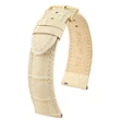 Kép 1/3 - Hirsch bézs borjú bőr óraszíj  12mm - Duke M - 01028190-1-12