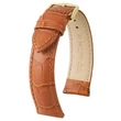 Kép 1/3 - Hirsch mézbarna borjú bőr óraszíj  18mm - Duke S - 01028375-1-18