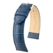Kép 1/3 - Hirsch kék borjú bőr óraszíj  18mm - Duke S - 01028380-2-18