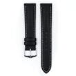 Kép 2/3 - Hirsch fekete borjú bőr óraszíj  18mm - Boston M NQR - 01302150NQ-2-18