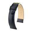 Kép 1/3 - Hirsch fekete borjú bőr óraszíj  12mm - Kansas M - 01502150-1-12