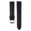 Kép 2/3 - Hirsch fekete borjú bőr óraszíj  18mm - Ascot L - 01575050-1-18