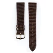 Kép 2/3 - Hirsch barna gyík bőr óraszíj  18mm - Lizard XL - 01766210-1-18