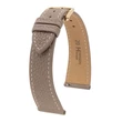 Kép 1/3 - Hirsch szürke borjú bőr óraszíj  18mm - Bologna M - 01802137-1-18