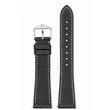 Kép 2/3 - Hirsch fekete borjú bőr óraszíj  18mm - Bologna M - 01802150-2-18
