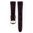 Kép 2/3 - Hirsch bordó aligátor bőr óraszíj  14mm - Prestige M - 02307160-1-14