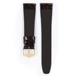 Kép 3/3 - Hirsch barna kajmán bőr óraszíj  14mm - Prestige M - 02308110-1-14