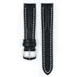 Kép 2/3 - Hirsch fekete borjú bőr óraszíj  22mm - Heavy Calf L - 02475050-2-22