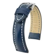 Kép 1/3 - Hirsch kék borjú bőr óraszíj  22mm - Heavy Calf L - 02475080-2-22