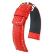 Kép 1/3 - Hirsch piros borjú bőr óraszíj  20mm - Carbon L - 02592020-2-20
