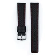Kép 2/3 - Hirsch fekete borjú bőr óraszíj  18mm - Carbon L - 02592052-2-18