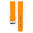 Kép 2/3 - Hirsch narancsságra borjú bőr óraszíj  20mm - Carbon L - 02592076-2-20