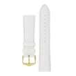 Kép 1/3 - Hirsch fehér borjú bőr óraszíj  12mm - Louisianalook M NQR - 03427100-1-12