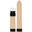 Kép 3/3 - Hirsch fekete borjú bőr óraszíj  18mm - Osiris Nubuk L - 03433050-2-18