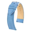 Kép 1/3 - Hirsch világoskék borjú bőr óraszíj  12mm - Osiris Nubuk M - 03433183-2-12