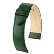 Kép 1/3 - Hirsch sötétzöld borjú bőr óraszíj  18mm - Osiris L - 03475040-1-18