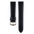 Kép 2/3 - Hirsch fekete borjú bőr óraszíj  12mm - Osiris M NQR - 03475150NQ-1-12