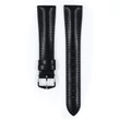 Kép 2/3 - Hirsch fekete borjú bőr óraszíj  18mm - Siena L - 04202050-2-18