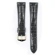 Kép 2/3 - Hirsch szürke aligátor bőr óraszíj  14mm - London M - 04207130-1-14