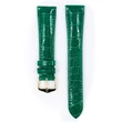 Kép 2/3 - Hirsch zöld aligátor bőr óraszíj  14mm - London M - 04207140-1-14