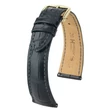 Kép 1/3 - Hirsch fekete aligátor bőr óraszíj  14mm - London M - 04207159-1-14