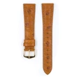 Kép 2/3 - Hirsch mézbarna strucc bőr óraszíj  18mm - Massai Ostrich L - 04262075-1-18