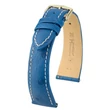 Kép 1/3 - Hirsch királykék strucc bőr óraszíj  14mm - Massai Ostrich M - 04262184-1-14