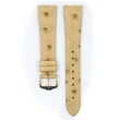 Kép 2/3 - Hirsch bézs strucc bőr óraszíj  14mm - Massai Ostrich M - 04262191-1-14