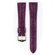 Kép 2/3 - Hirsch lila gyík bőr óraszíj  18mm - London L - 04266087-1-18