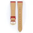 Kép 3/3 - Hirsch piros strucc bőr óraszíj  19mm - Massai Ostrich L - 04362021-1-19