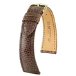 Kép 1/3 - Hirsch barna gyík bőr óraszíj  17mm - London L - 04366010-1-17